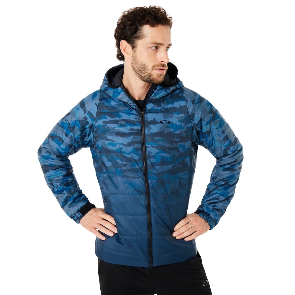 Oakley Enhance Insulation Quilting Jacket 8.7 in Blue Camo.  Size M